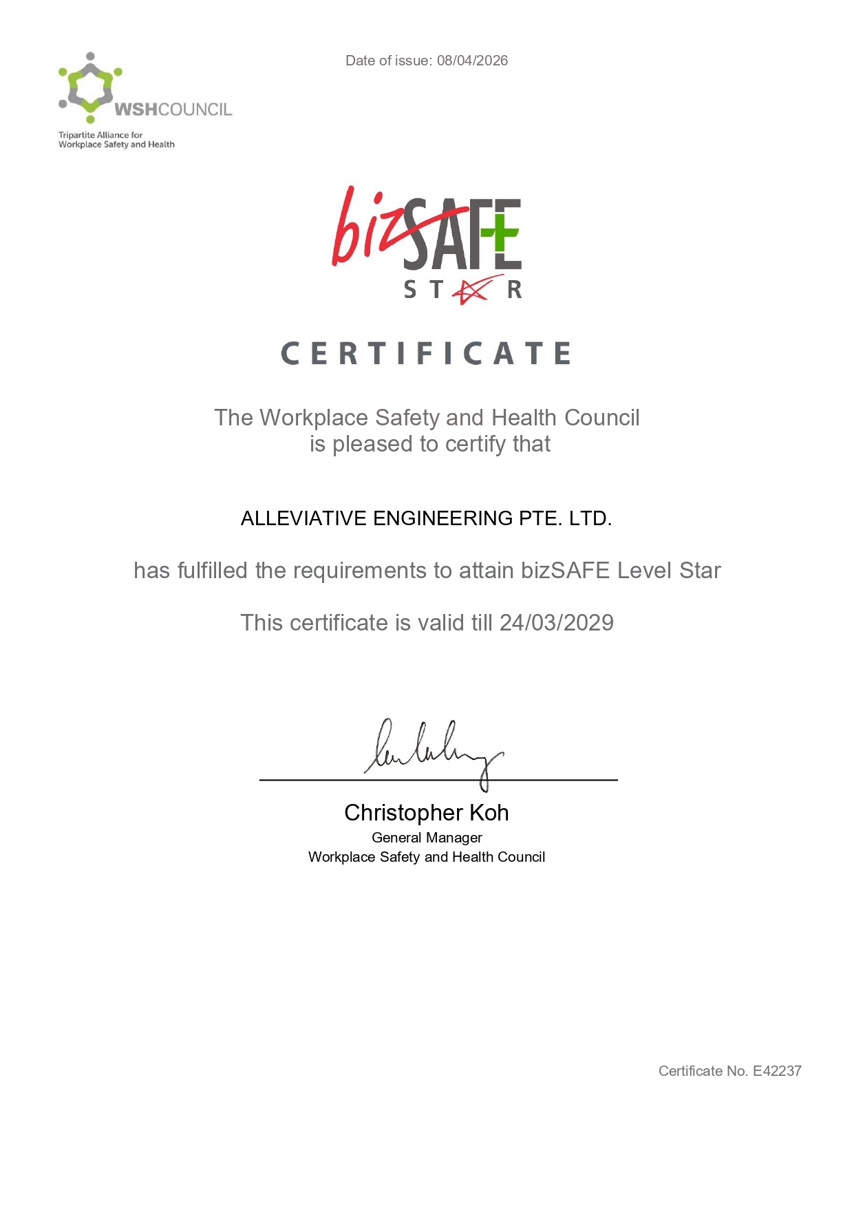 alleviative engineering pte. ltd. bizsafe page 0001